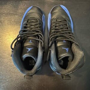 Jordan Black and Blue High-Top Sneakers